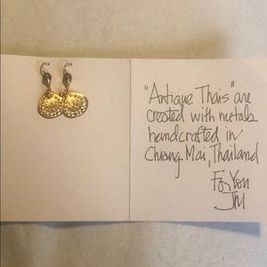 Gold colored earrings-brand new